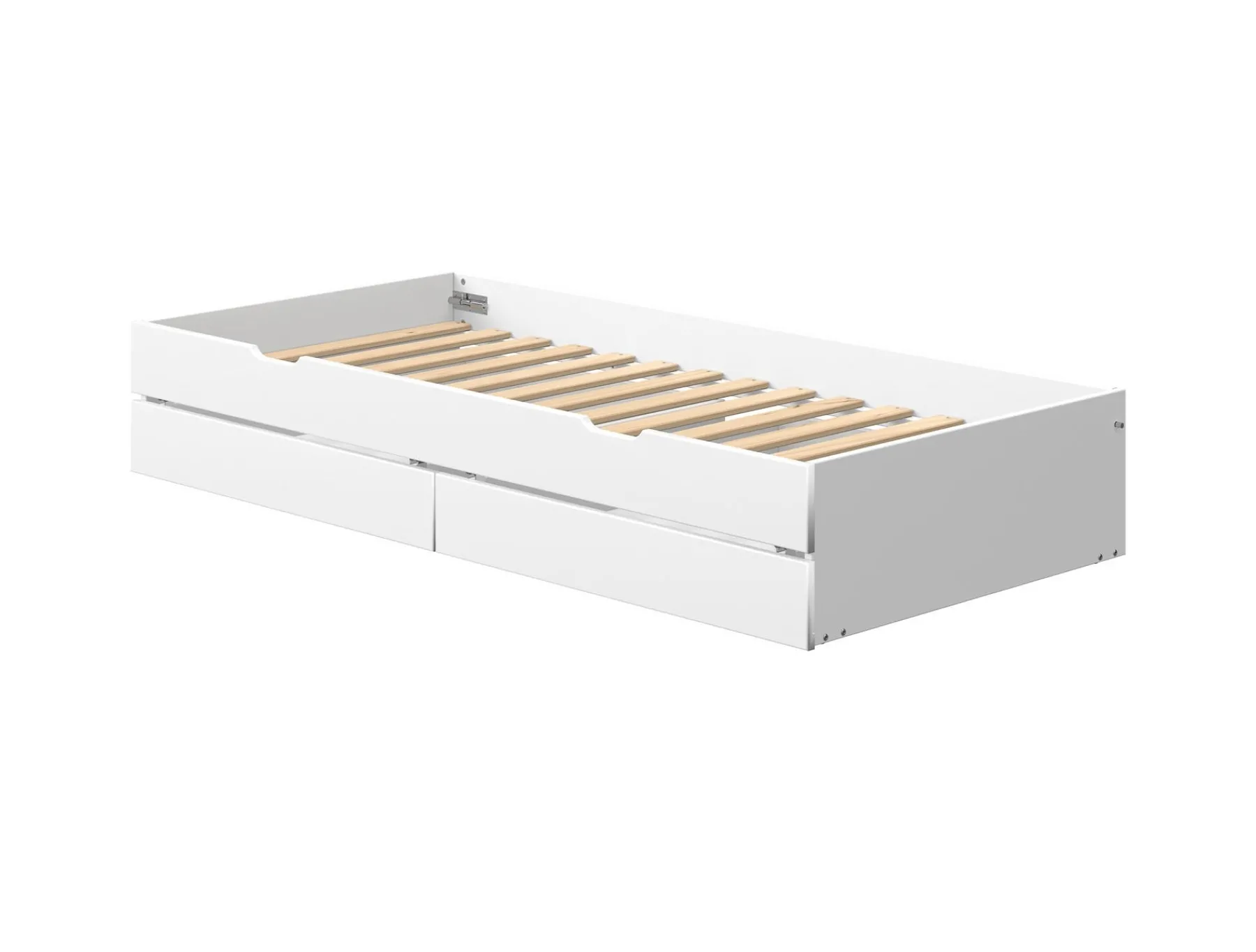 FLEXA Ausziehbett mit 2 Schubladen White Shop