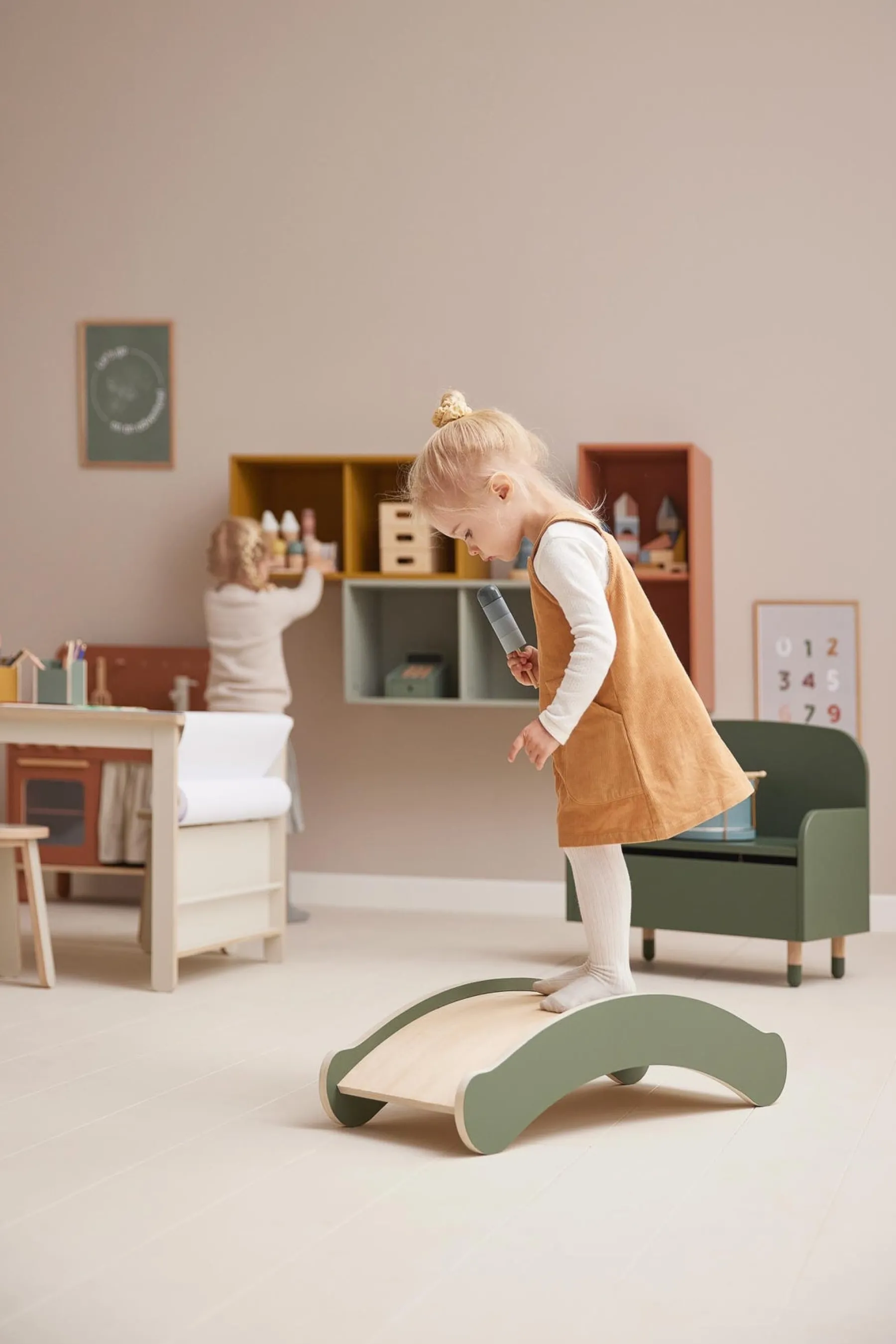 FLEXA Balancierbrett - mini Deepgreen/birchplywood Discount