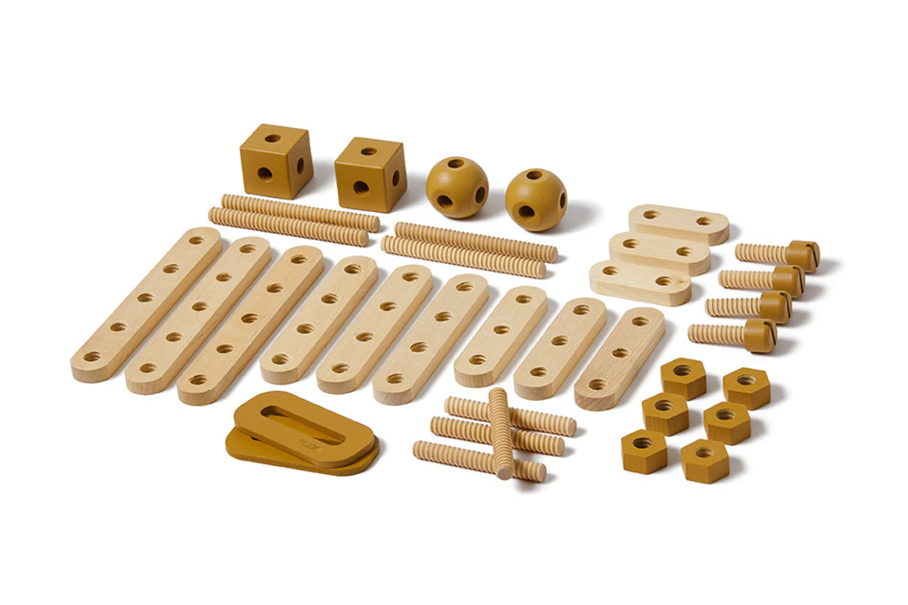 FLEXA Bau-Set Mustard/birchplywood Fashion