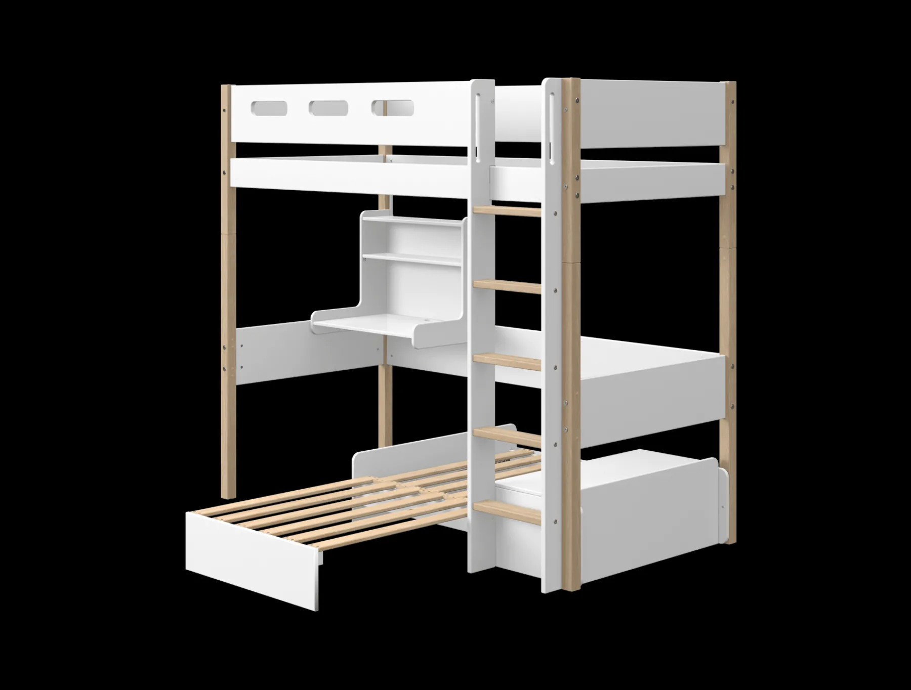 FLEXA Casa Hochbett White/oak Fashion