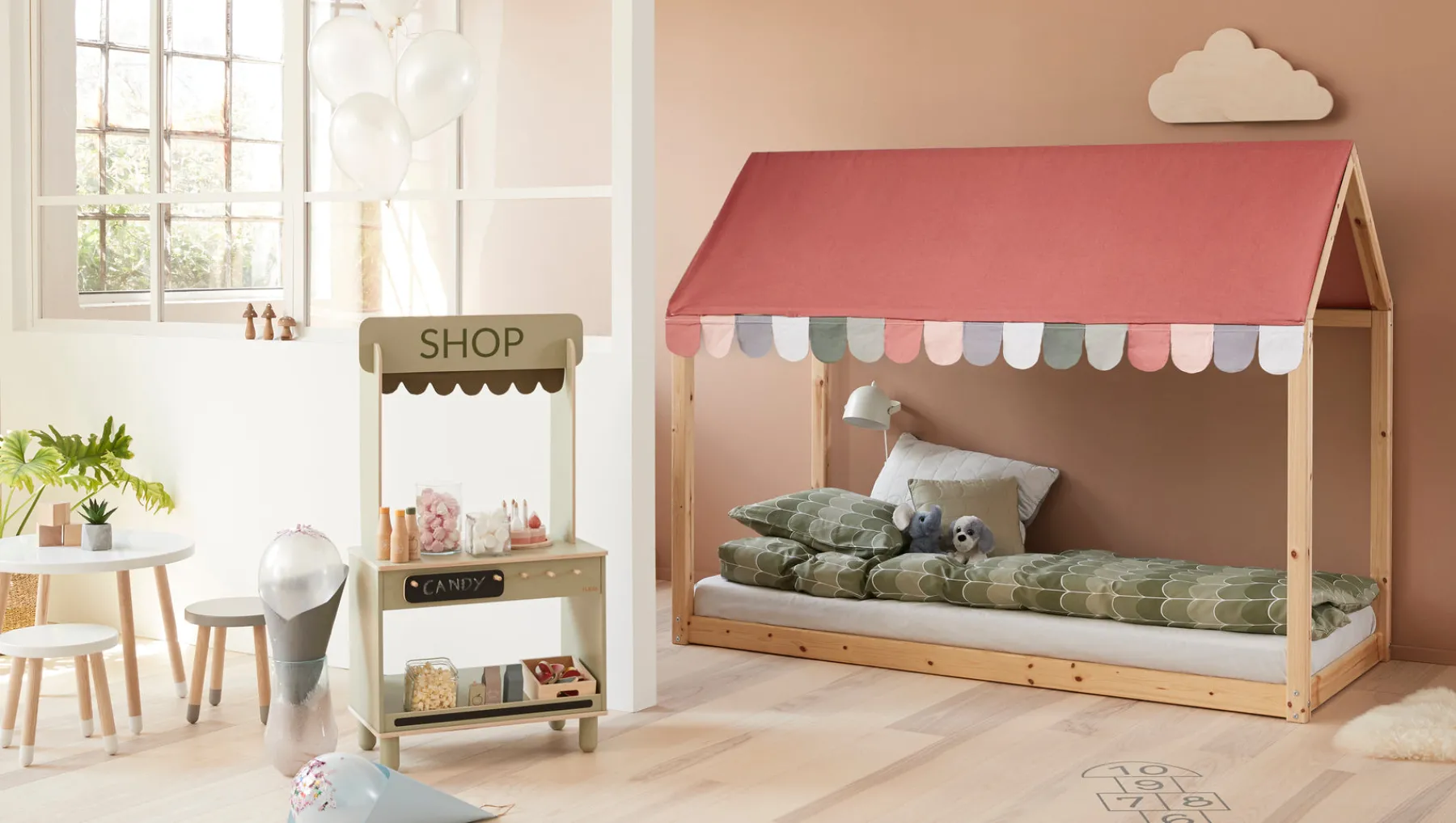 FLEXA COTTAGE Dach, Misty Rose, 90x200 Mistyrose Discount