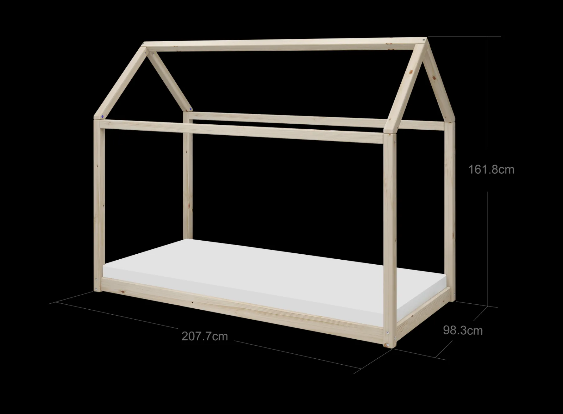 FLEXA COTTAGE Einzelbett, , 90x200 cm Pine Store