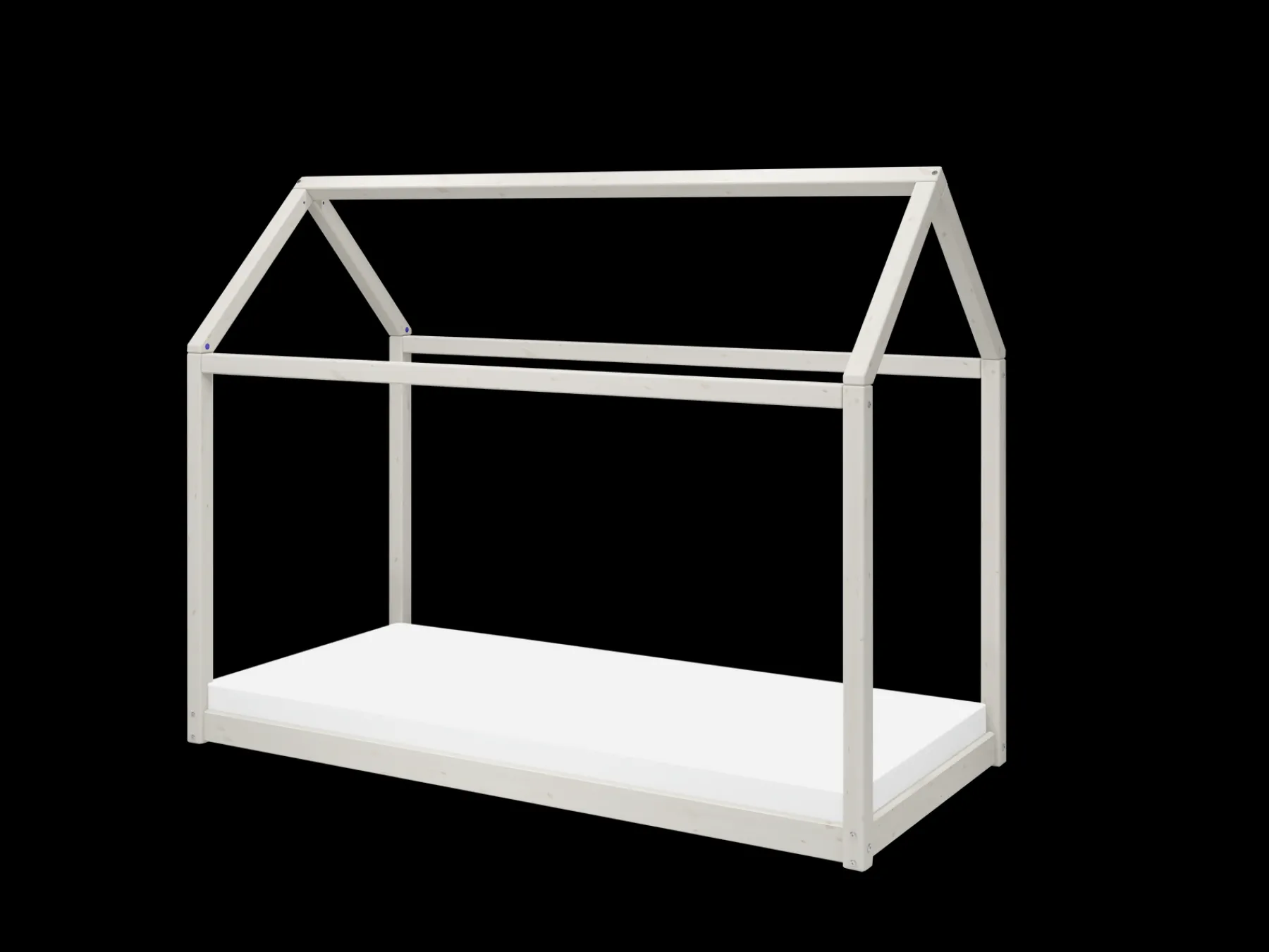 FLEXA COTTAGE Einzelbett, White Washed Pine, 90x200 cm Whitewashedpine New