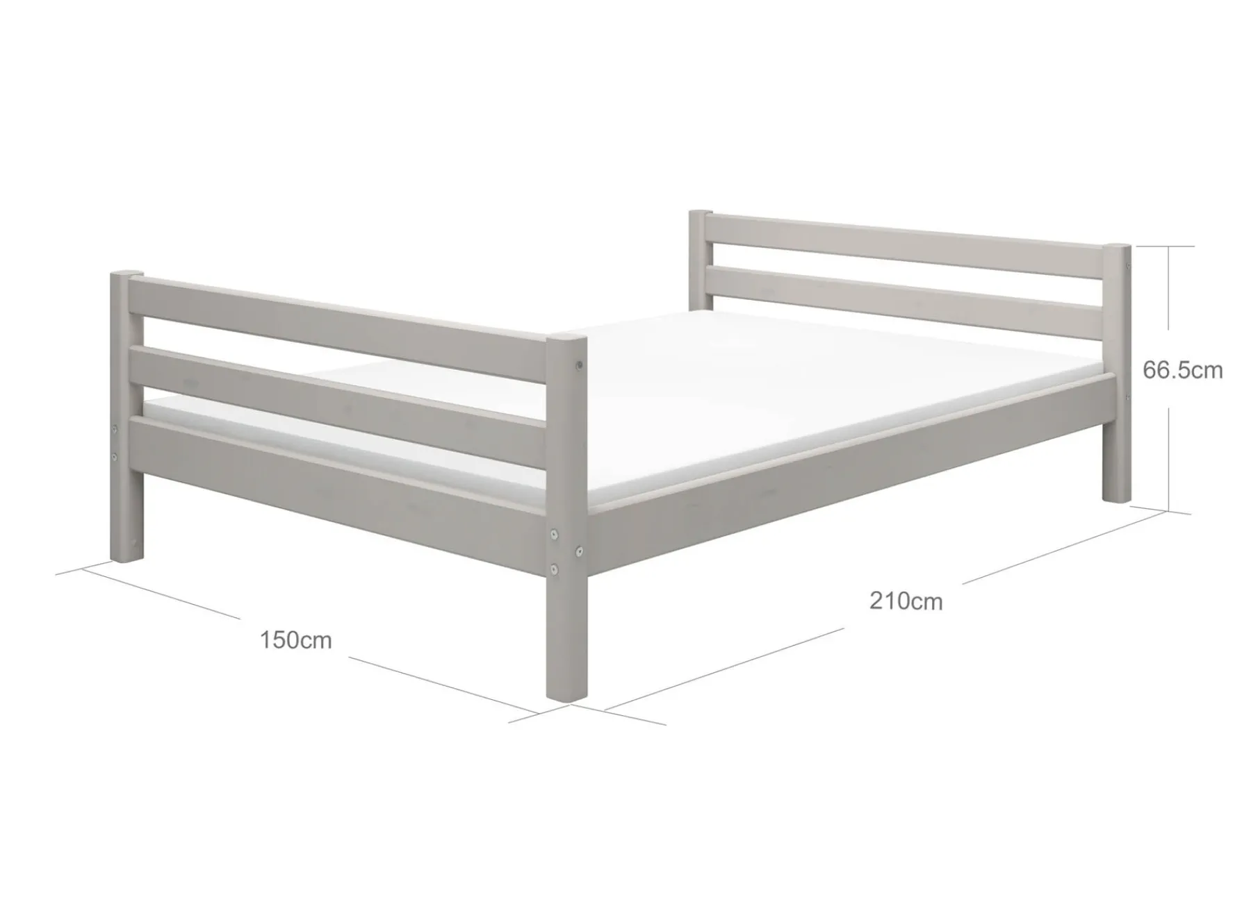 FLEXA Einzelbett Greywashedpine Clearance