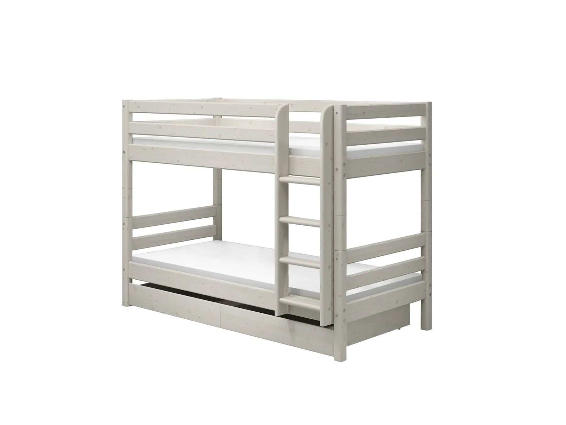 FLEXA Etagenbett mit senkrechter Leiter Whitewashedpine Cheap