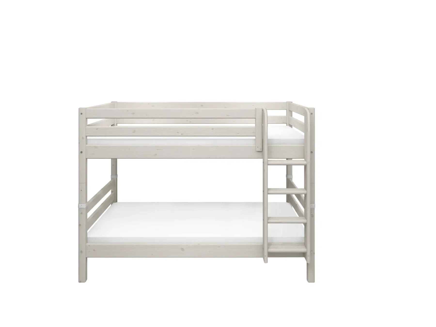 FLEXA Etagenbett mit senkrechter Leiter Whitewashedpine Cheap