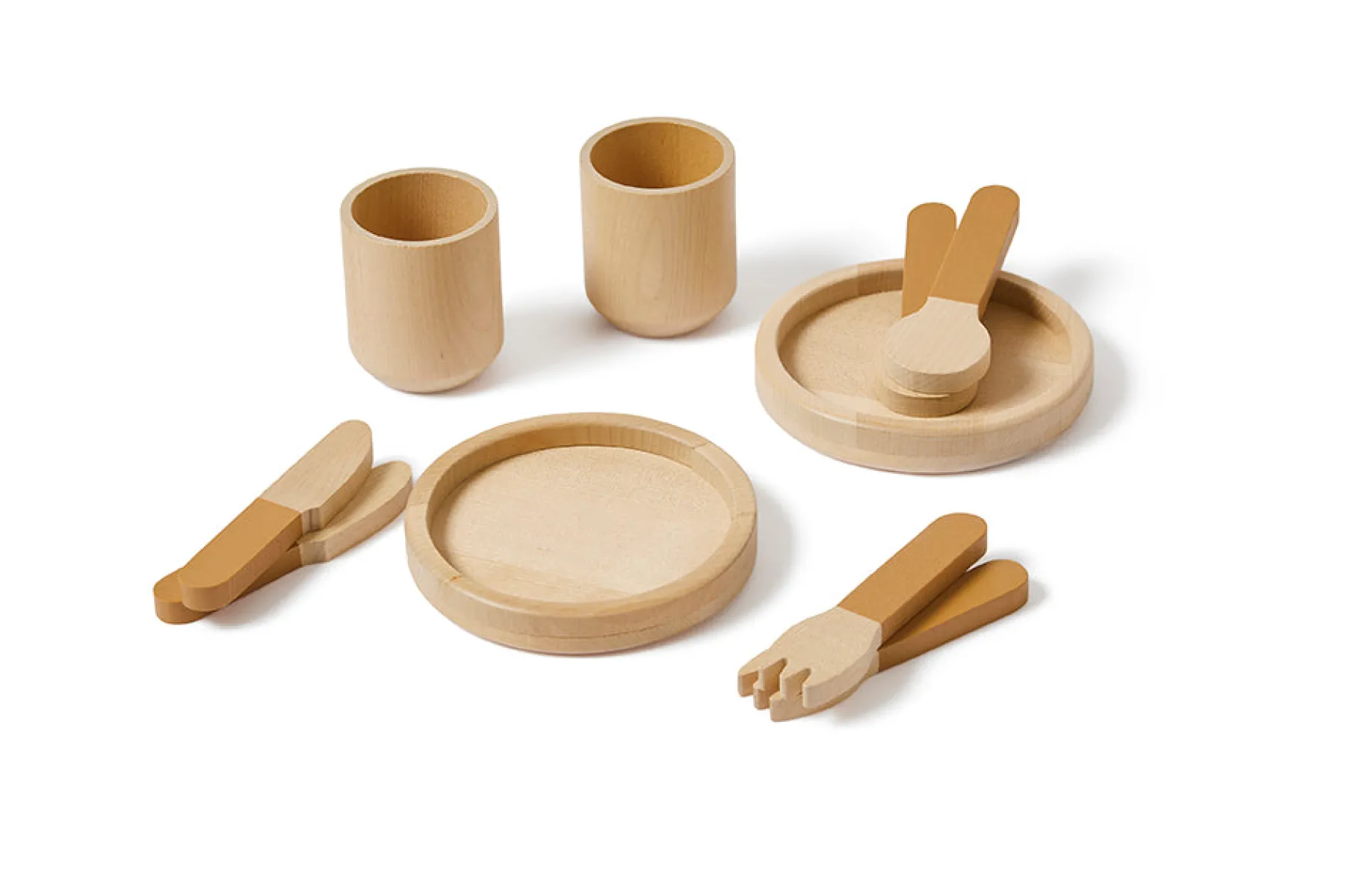 FLEXA Geschirr Mustard/birchplywood Sale