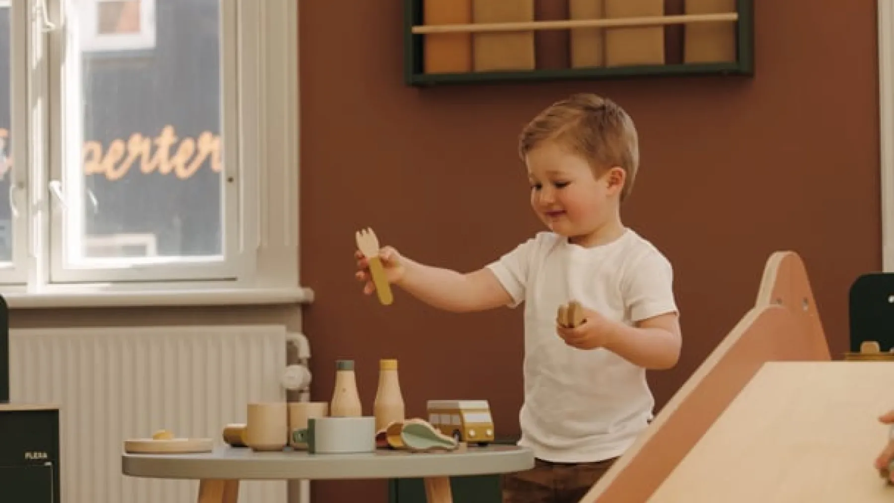 FLEXA Geschirr Mustard/birchplywood Sale