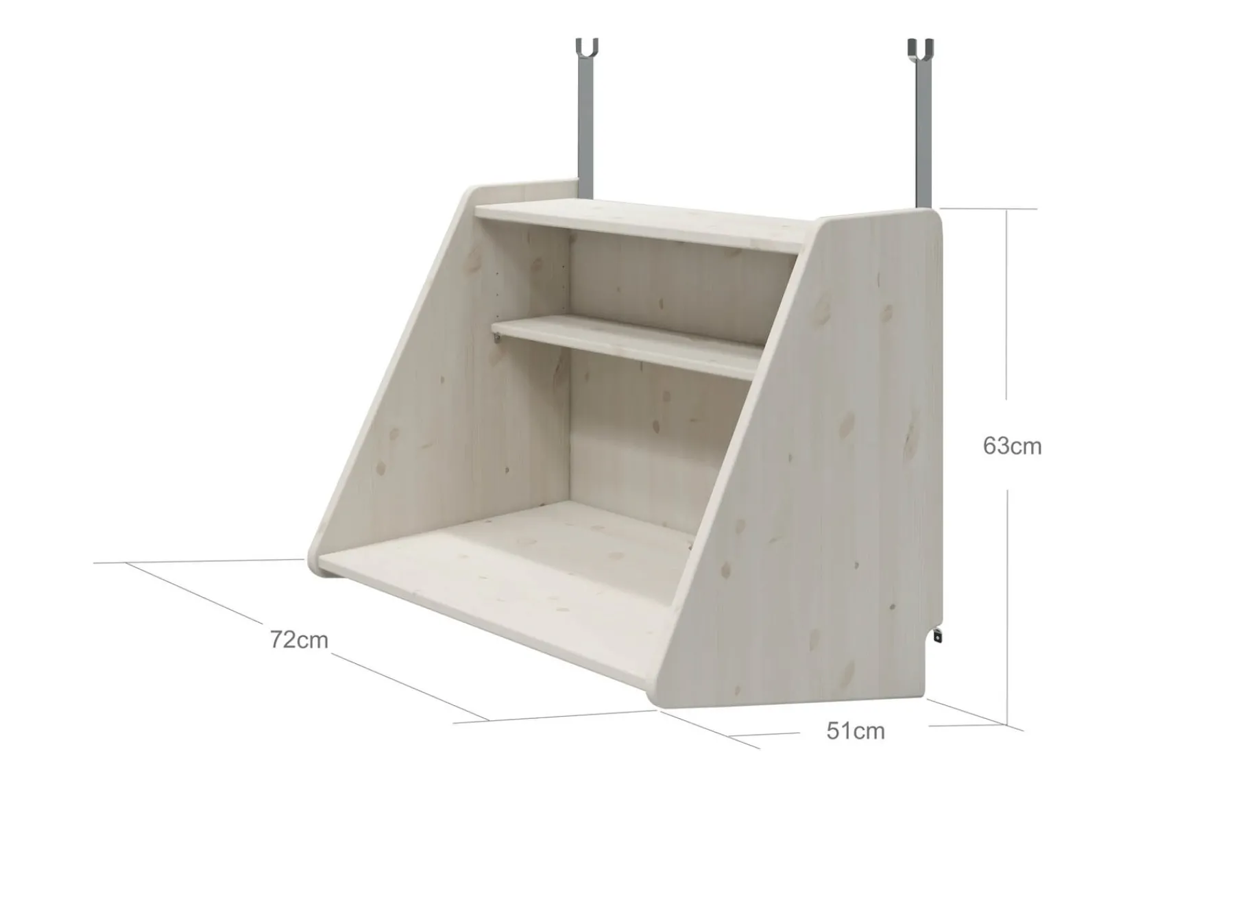 FLEXA Hängeschreibtisch Whitewashedpine Flash Sale