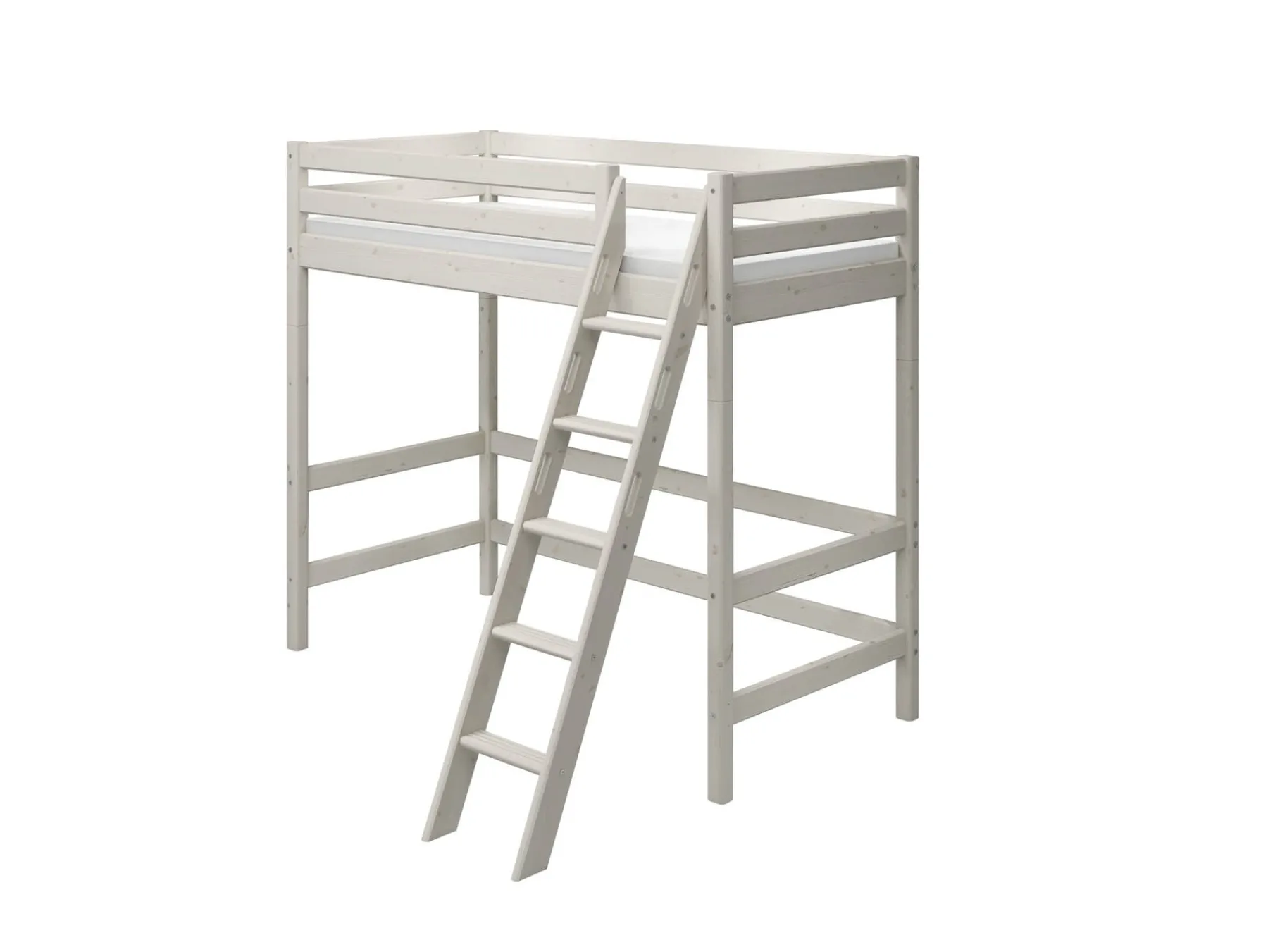 FLEXA Hochbett mit Schrägleiter Whitewashedpine Flash Sale