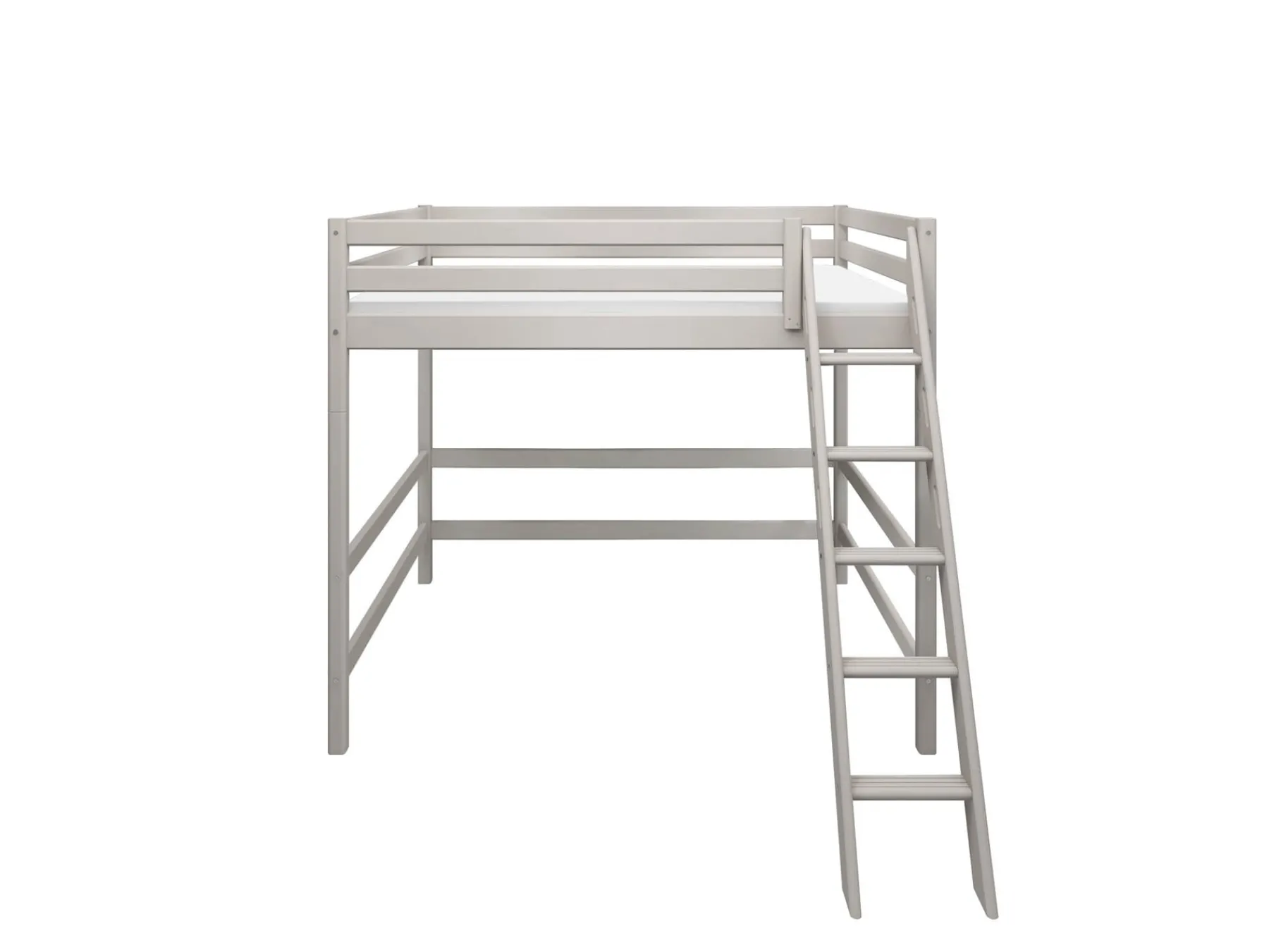 FLEXA Hochbett mit Schrägleiter Greywashedpine Hot