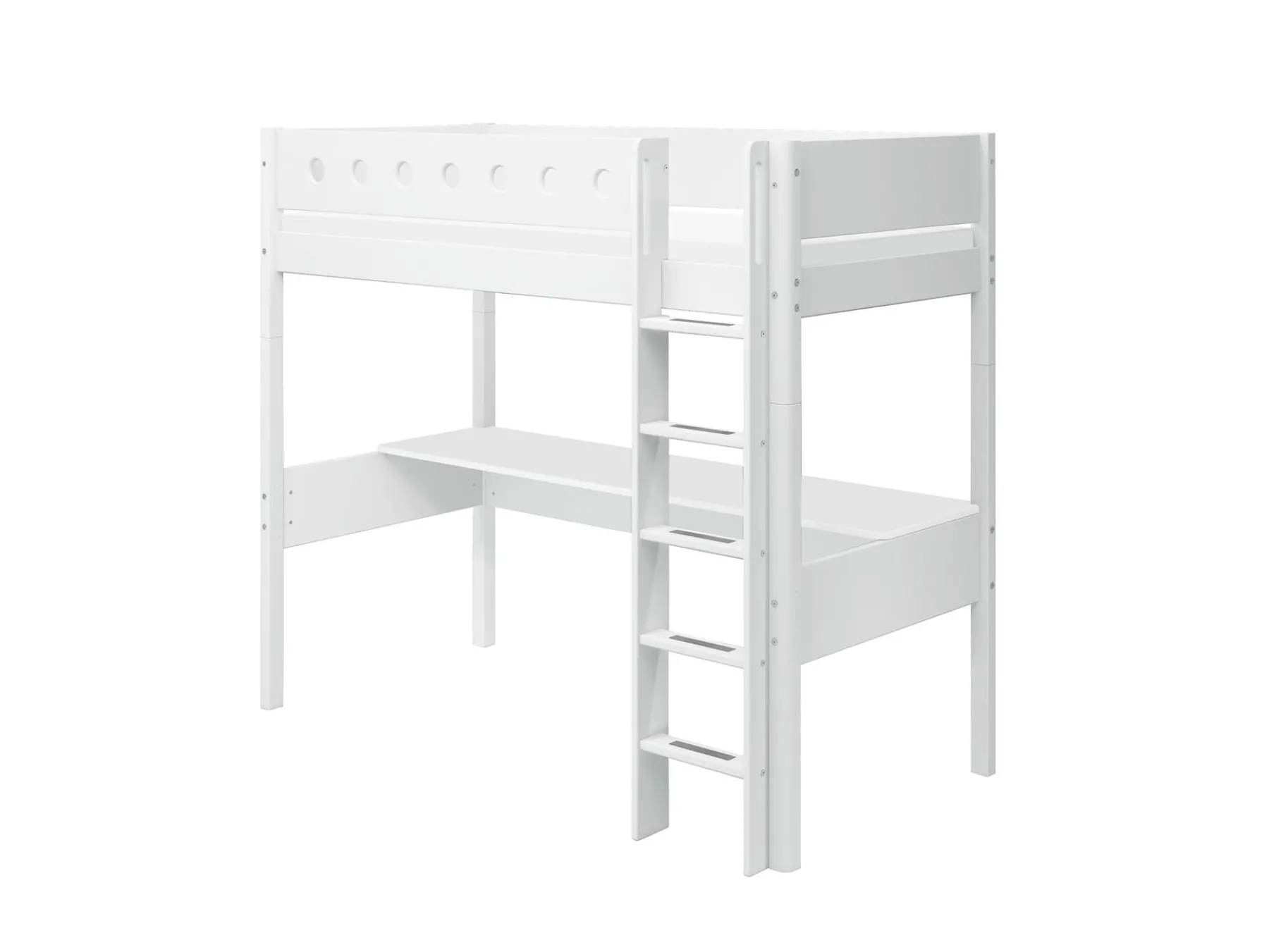 FLEXA Hochbett mit senkrechter Leiter White Cheap