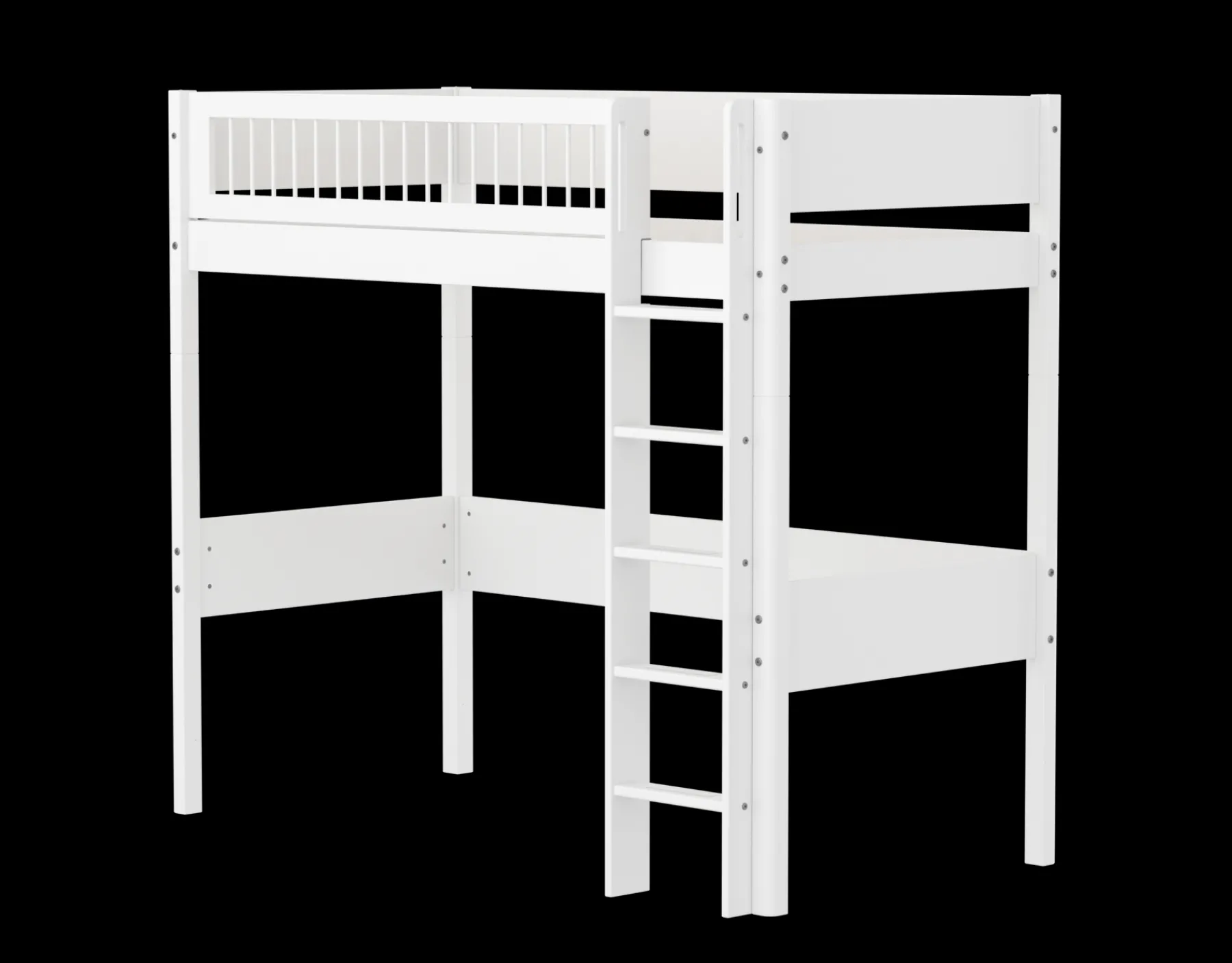 FLEXA Hochbett mit senkrechter Leiter White Sale