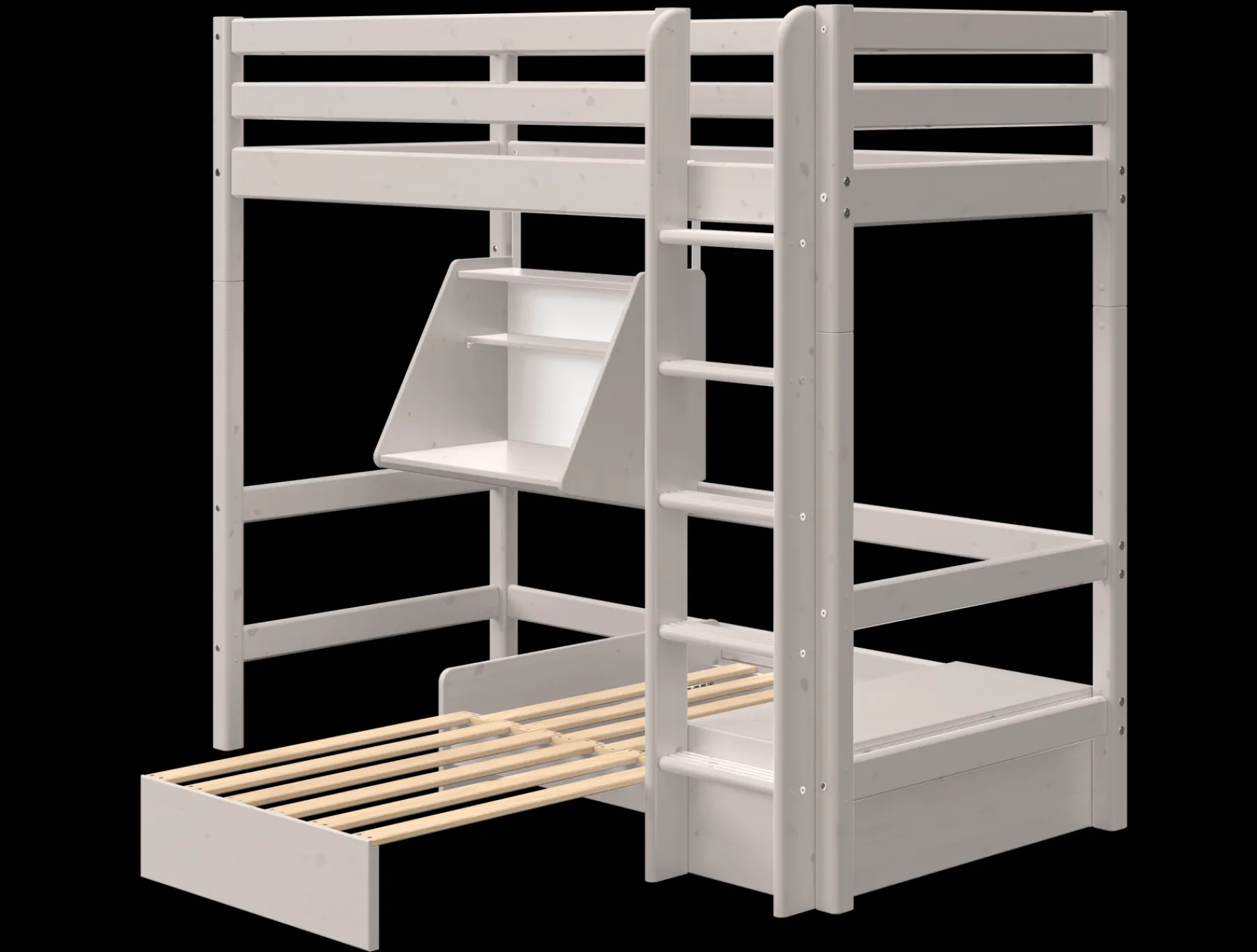 FLEXA Hochbett mit Sofabett Greywashedpine Cheap