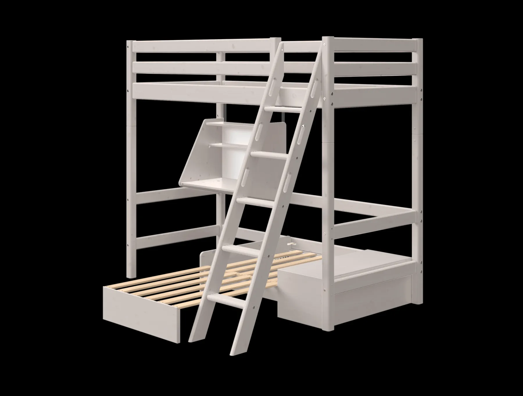 FLEXA Hochbett mit Sofabett Greywashedpine Clearance