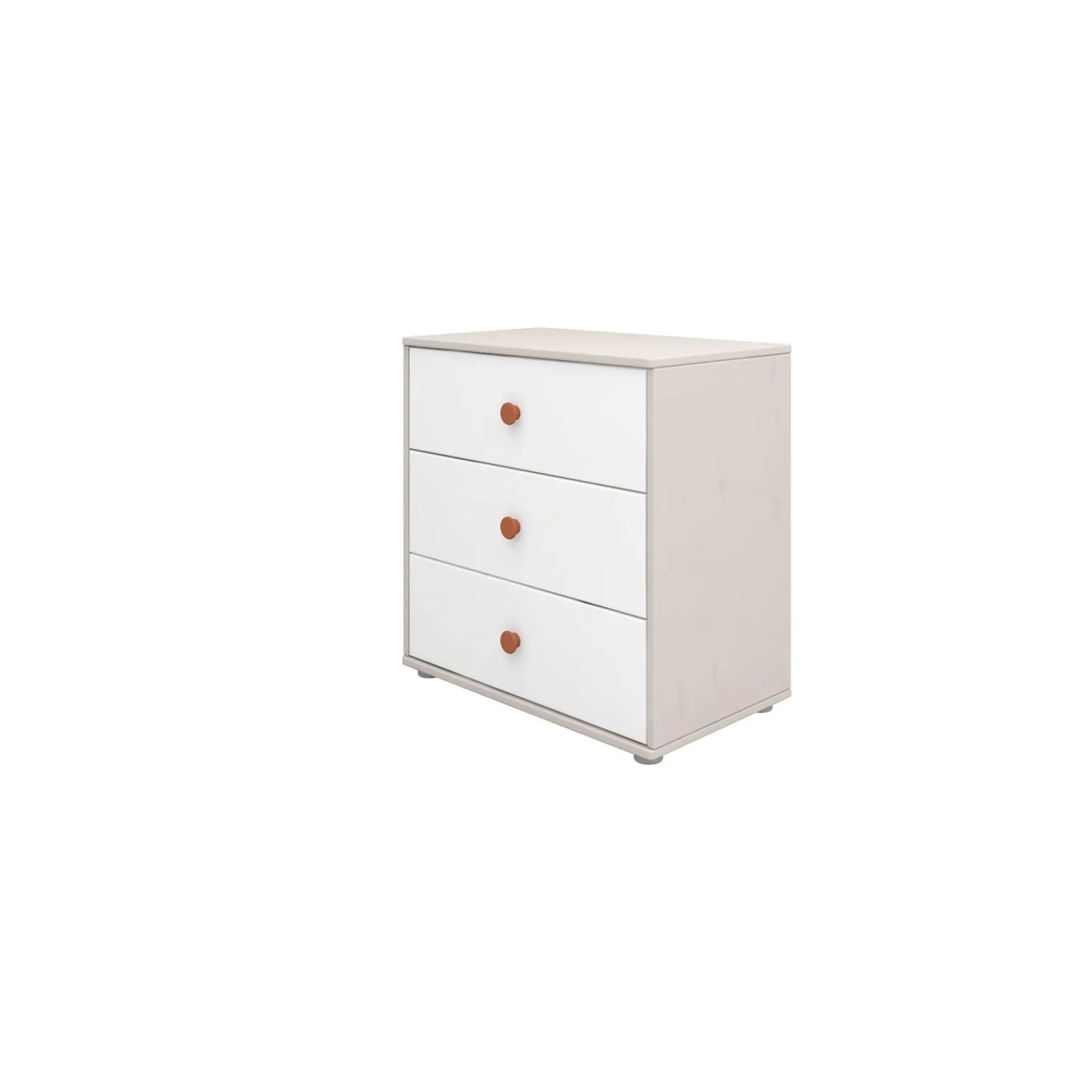 FLEXA Kommode mit 3 Schubladen Lightblush/greywashedpine New