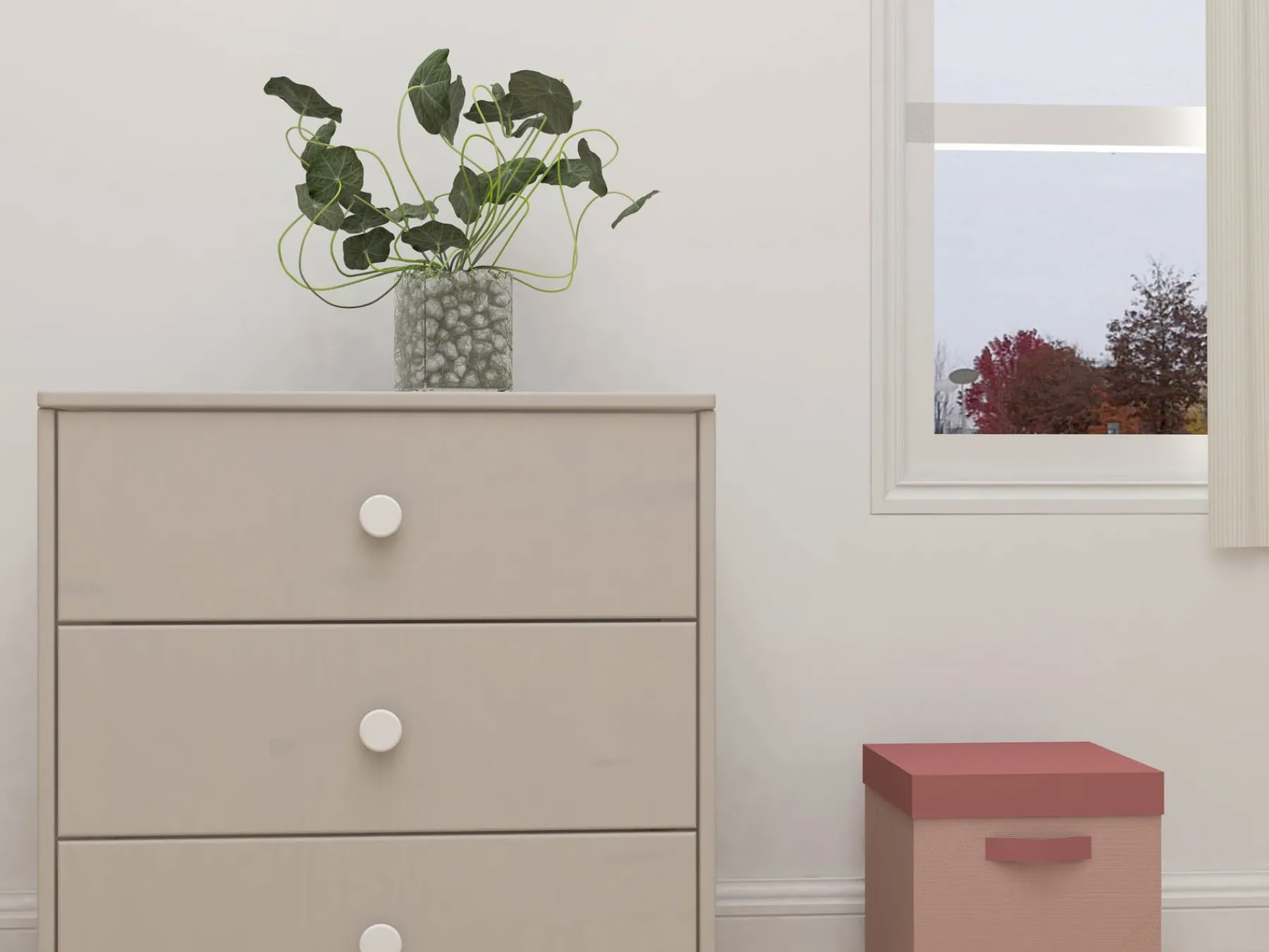 FLEXA Kommode mit 3 Schubladen White/greywashedpine Clearance