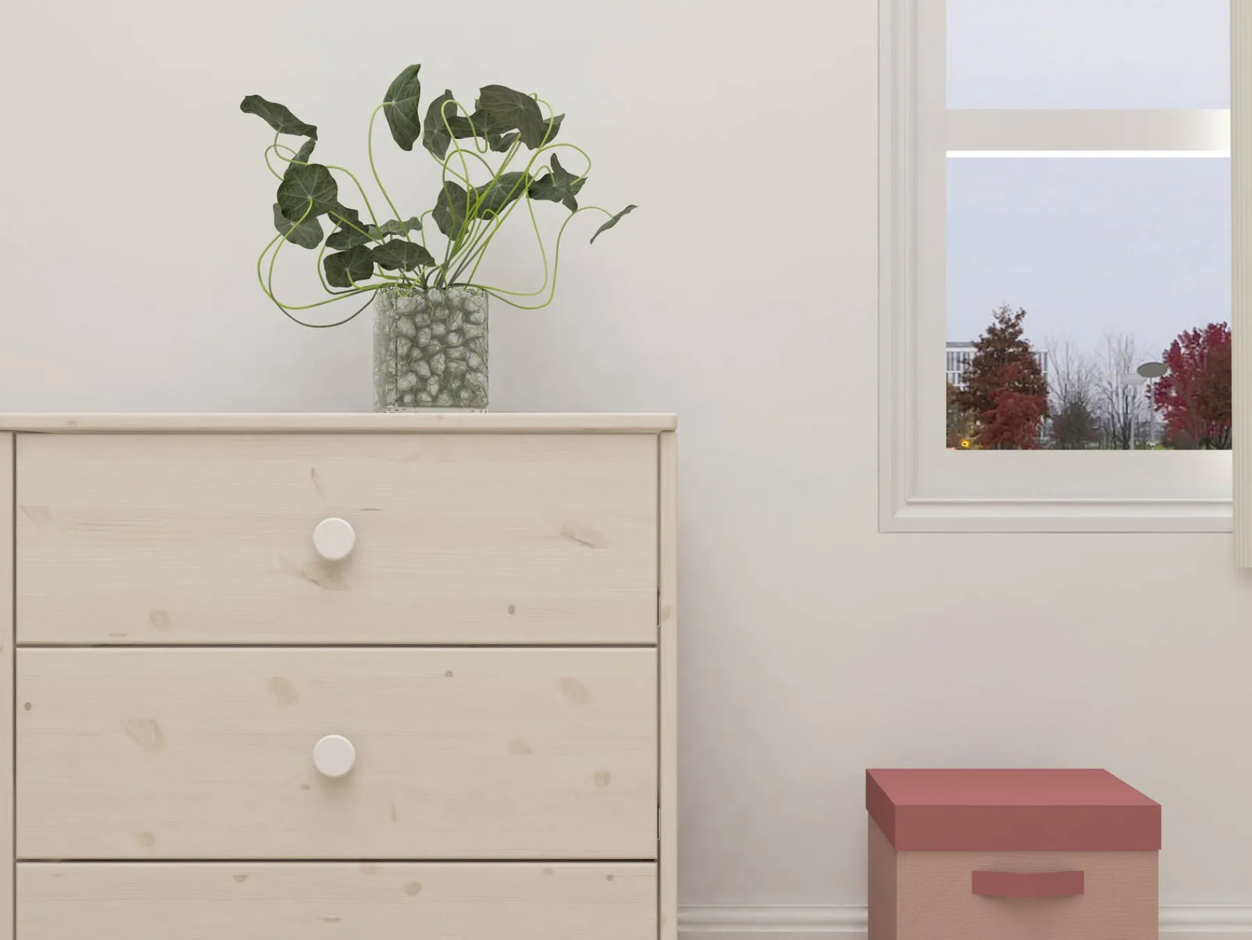 FLEXA Kommode mit 3 Schubladen White/whitewashedpine Clearance
