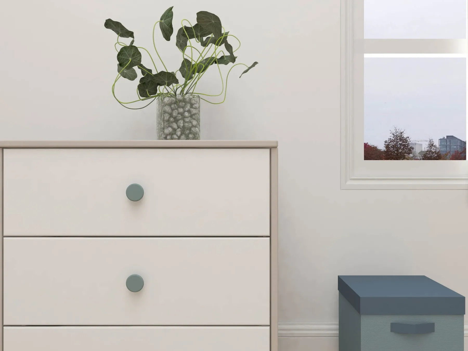 FLEXA Kommode mit 3 Schubladen Lightteal/greywashedpine Sale
