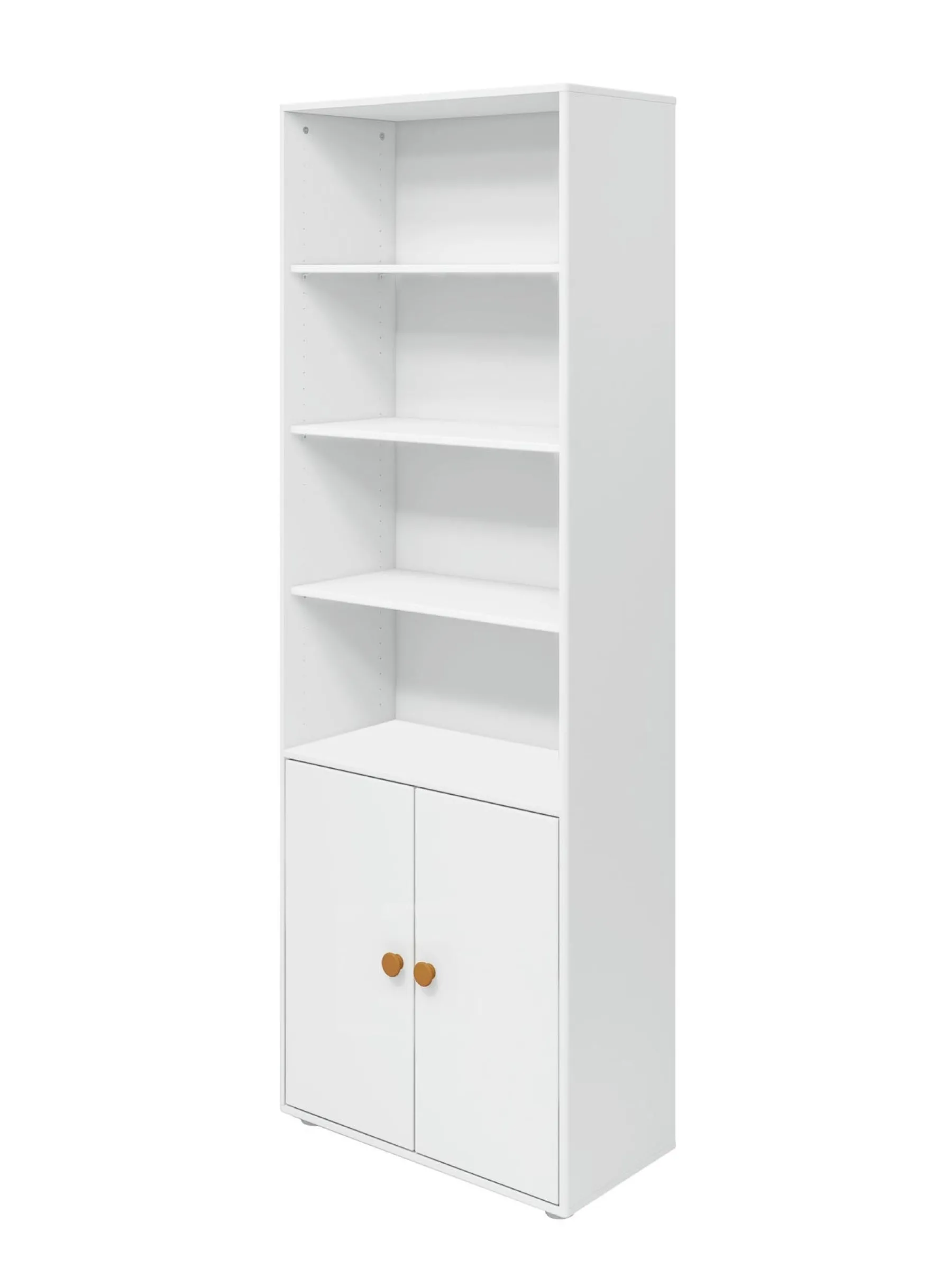 FLEXA Maxi Bücherregal , 2 Türen White/mustard New