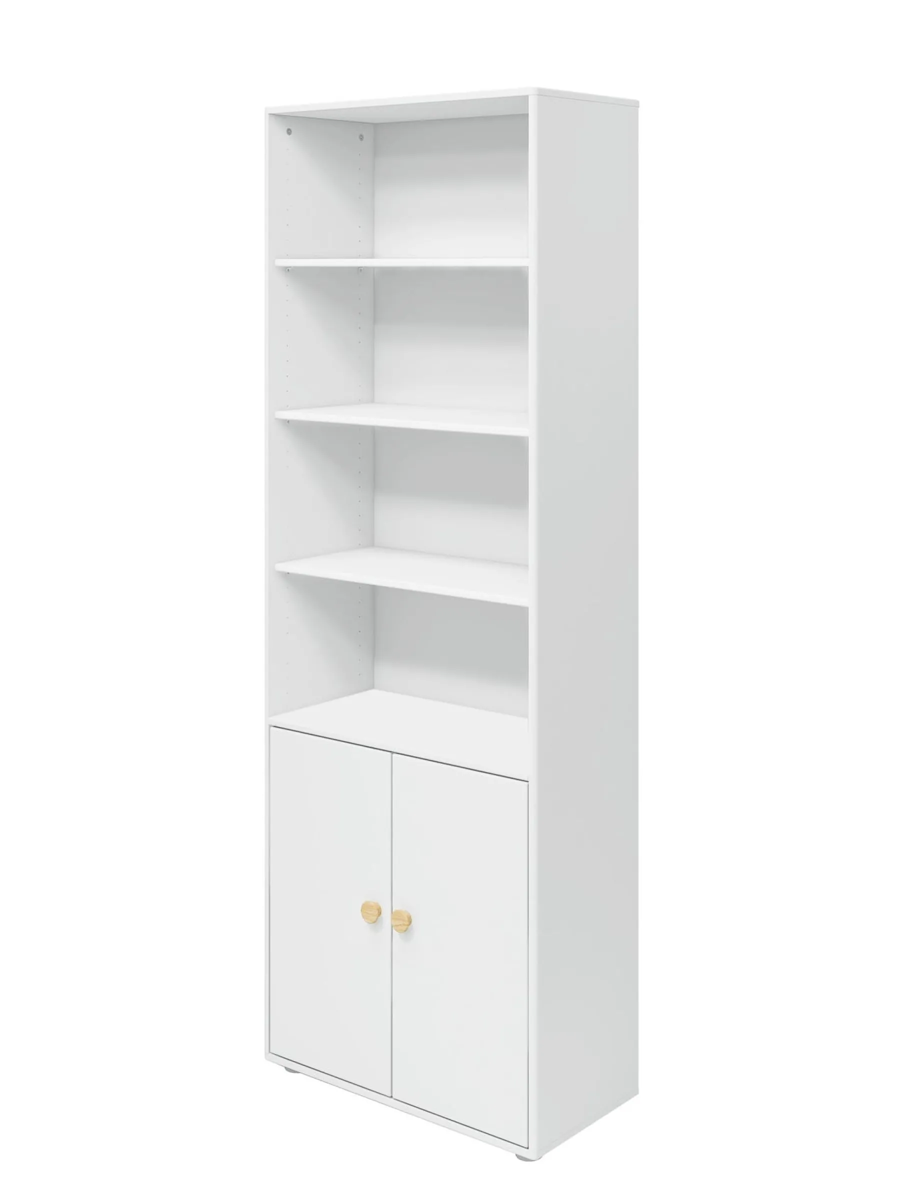 FLEXA Maxi Bücherregal , 2 Türen White/oak Best