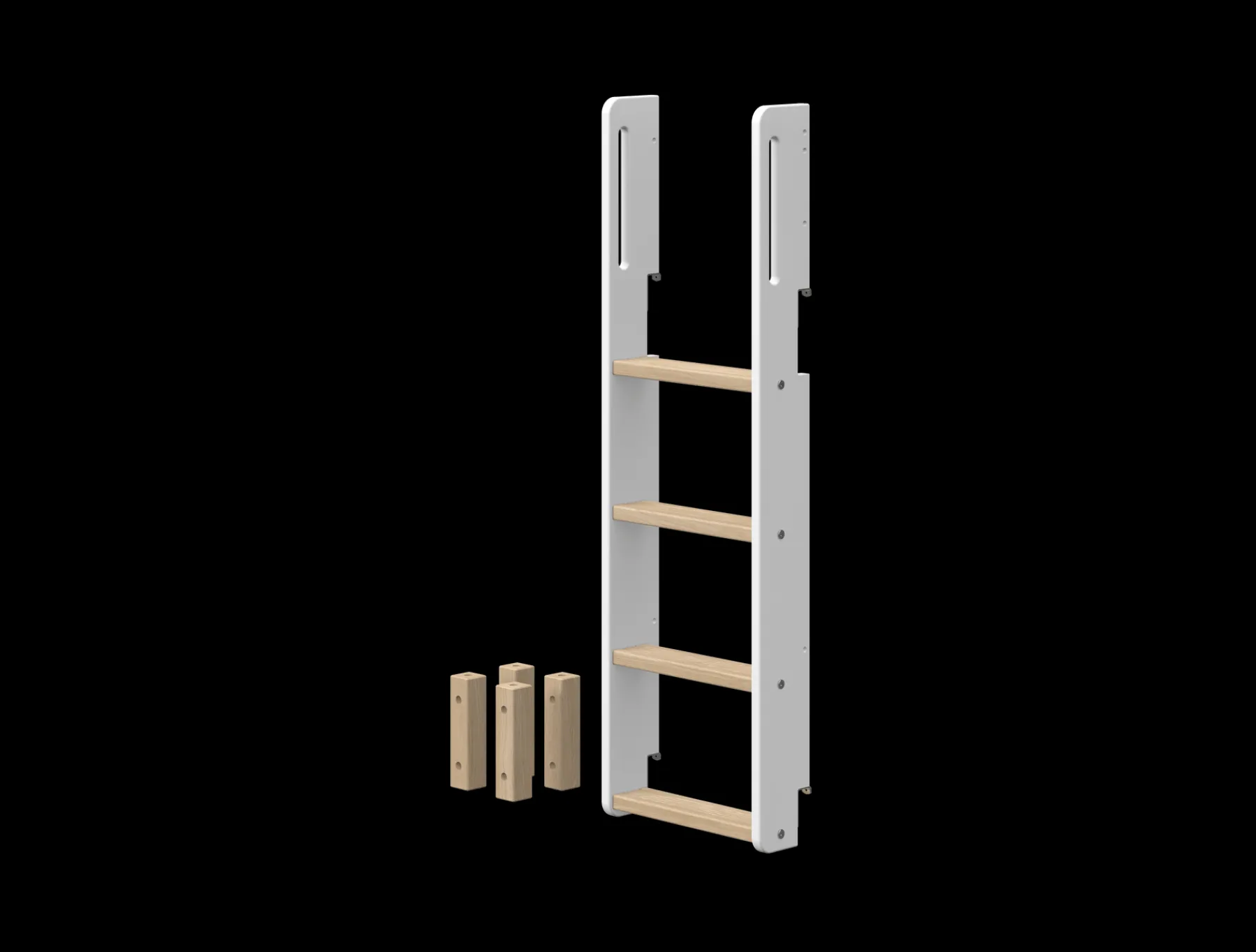 FLEXA Nor - Pfosten und Leiter für Etagenbett White/oak Store