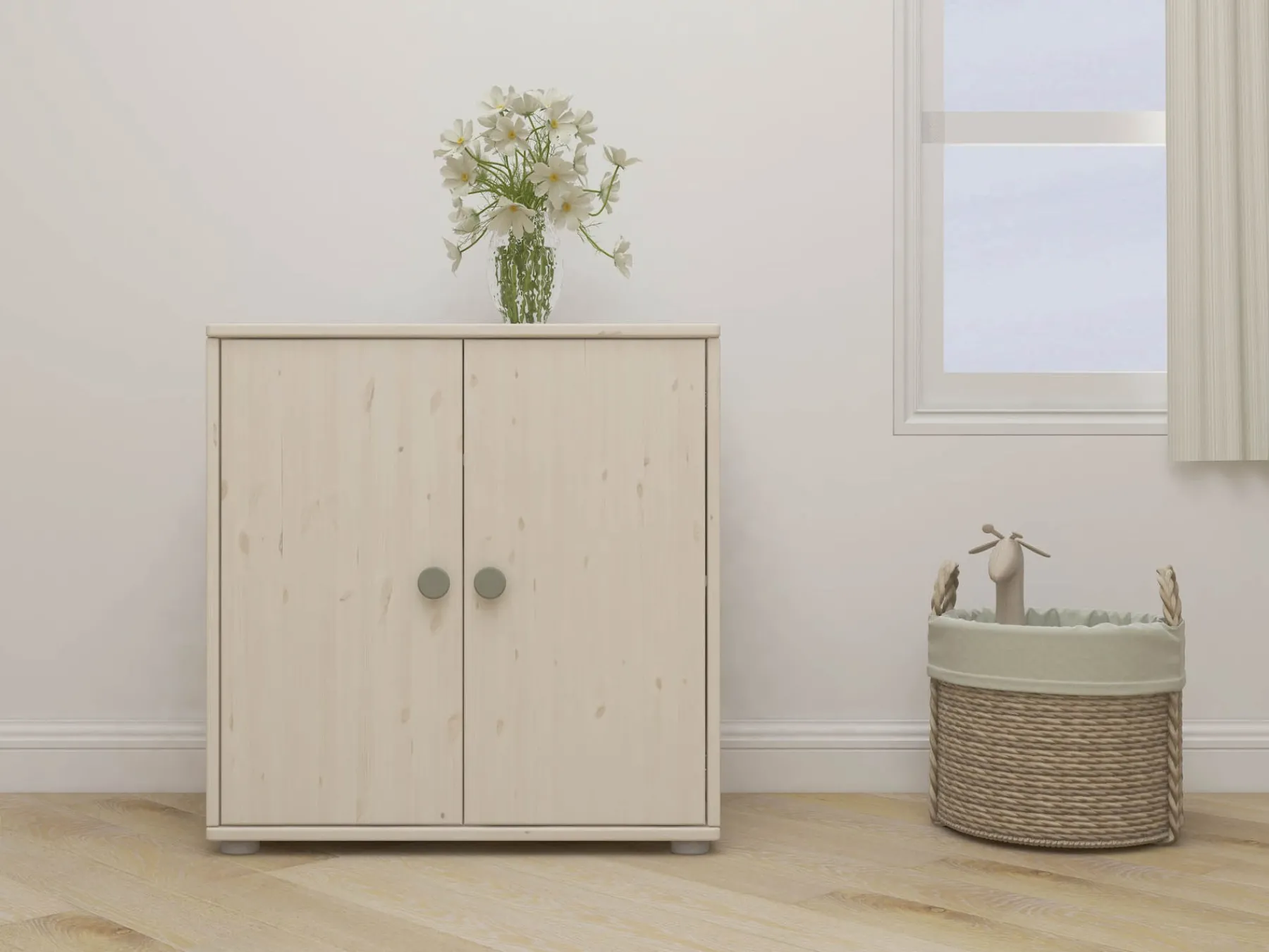 FLEXA Schrank Naturalgreen/whitewashedpine Best Sale