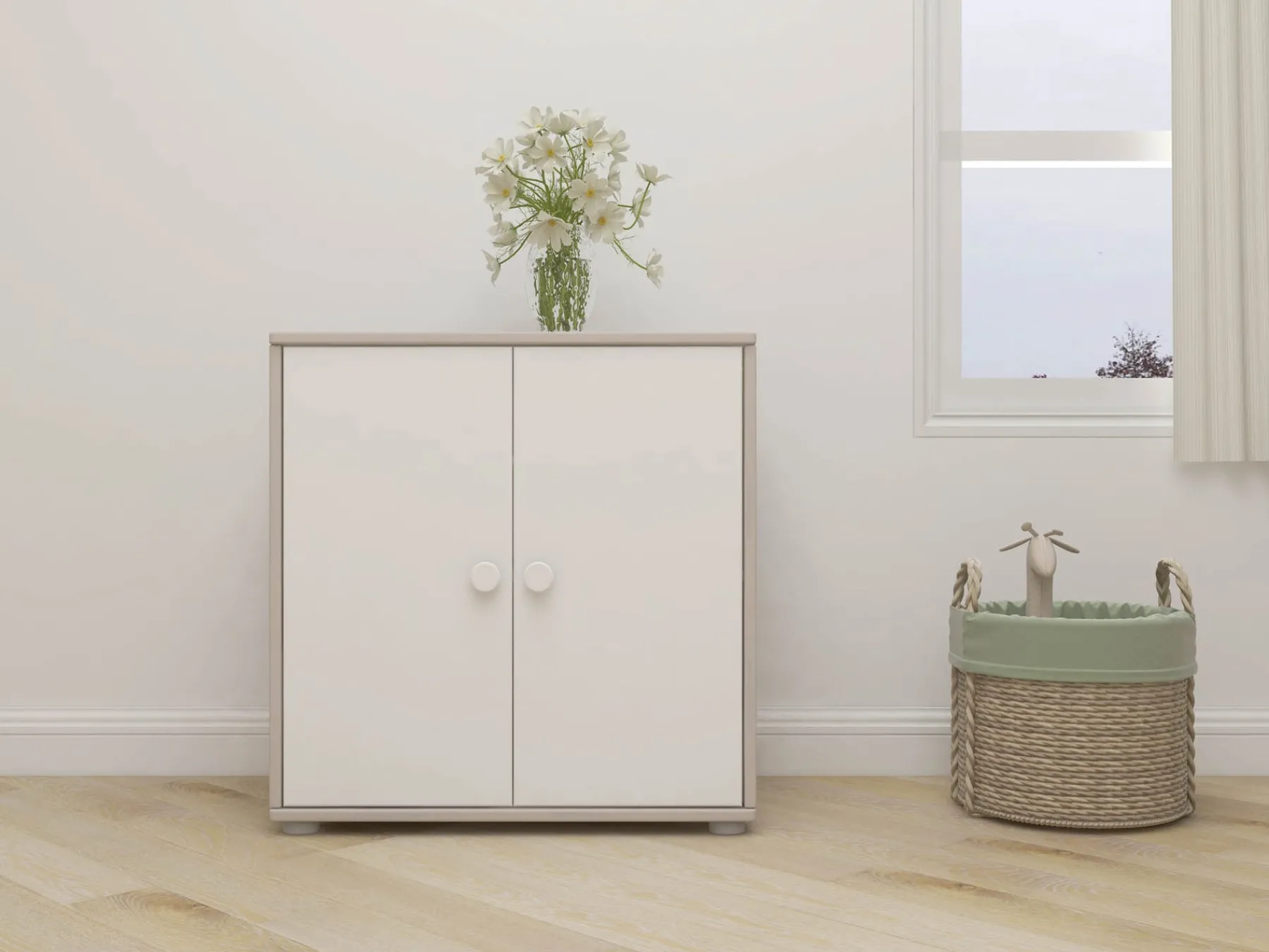 FLEXA Schrank White/greywashedpine Hot