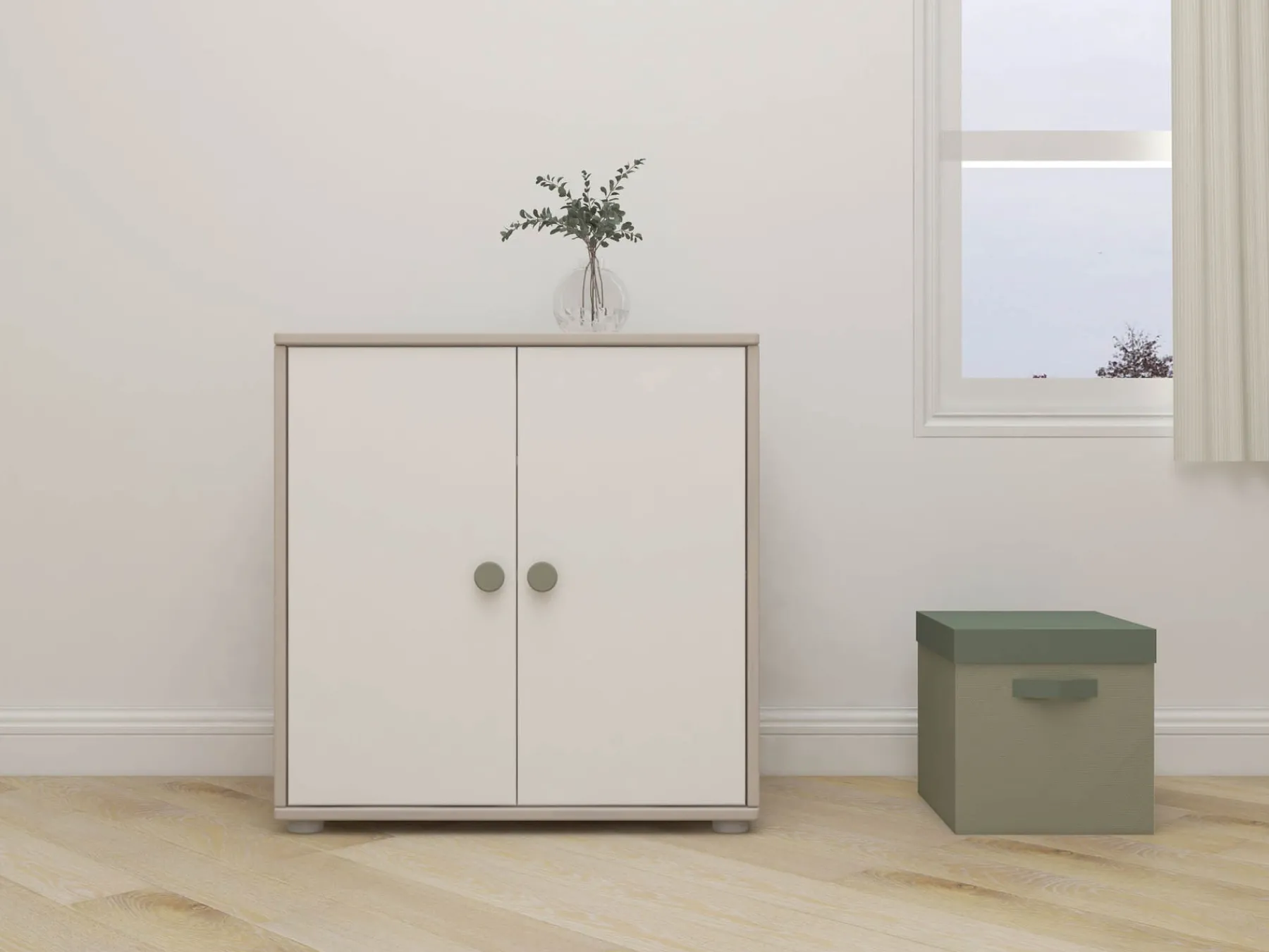 FLEXA Schrank Naturalgreen/greywashedpine Discount