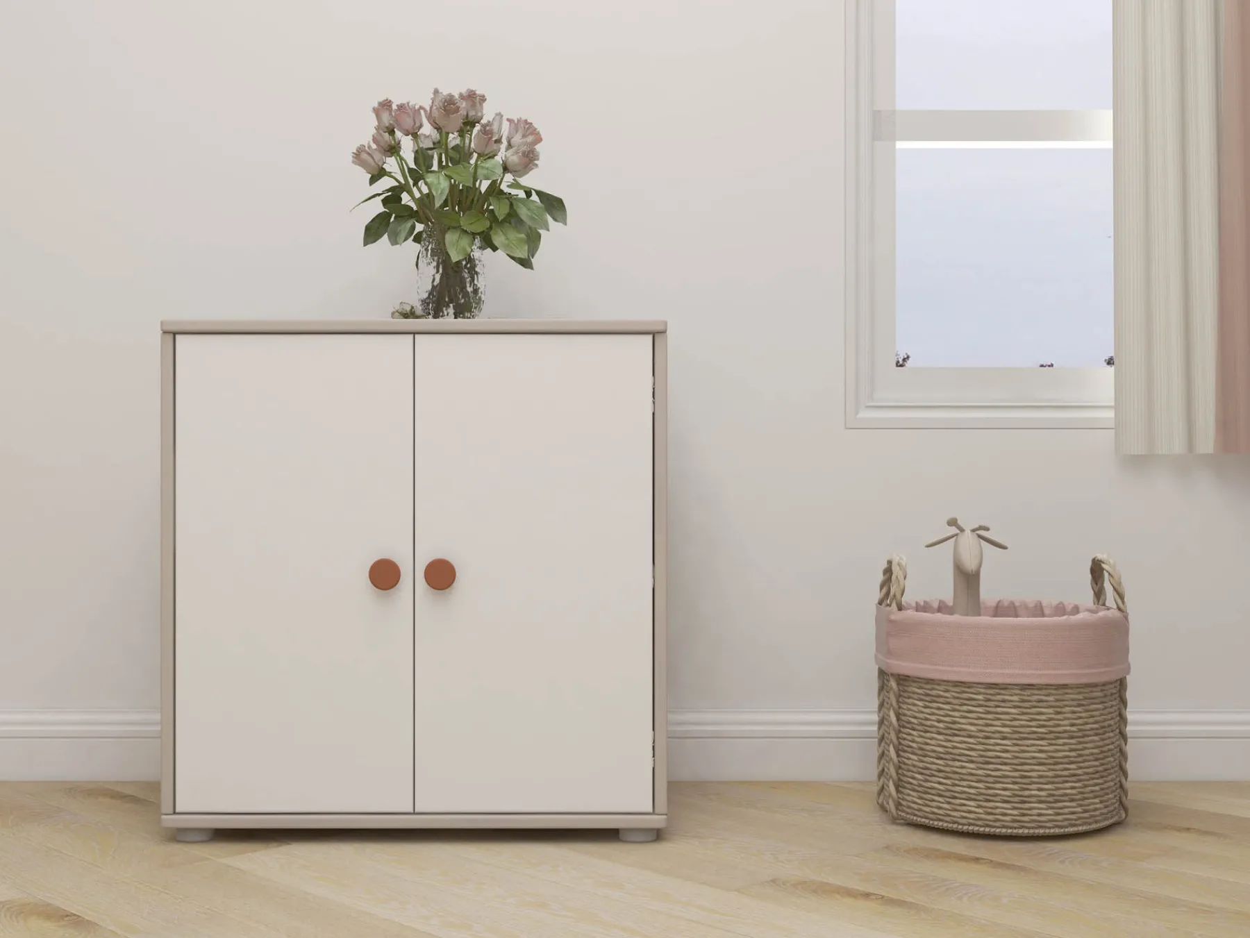 FLEXA Schrank Lightblush/greywashedpine Fashion