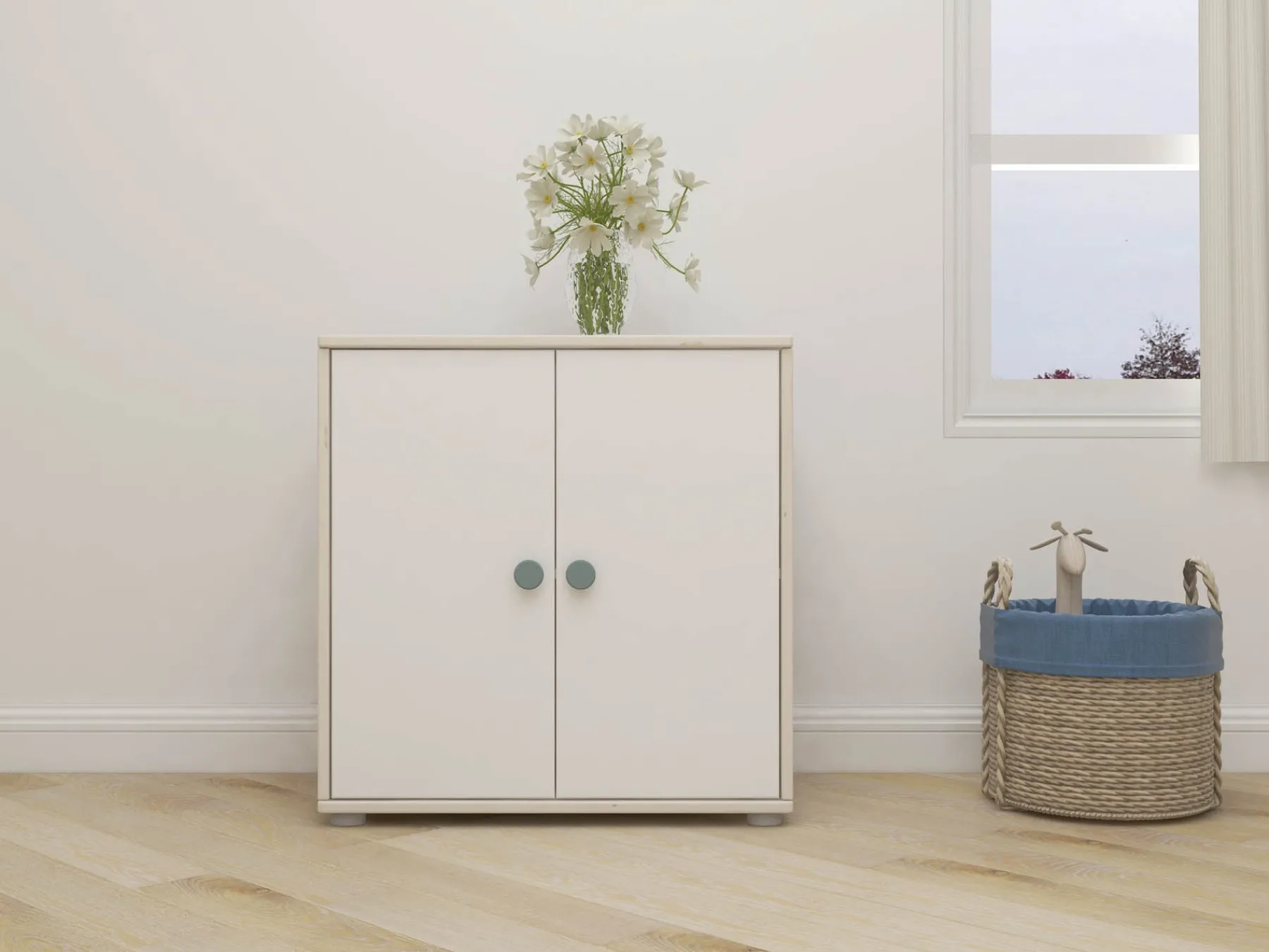 FLEXA Schrank Lightteal/whitewashedpine Best