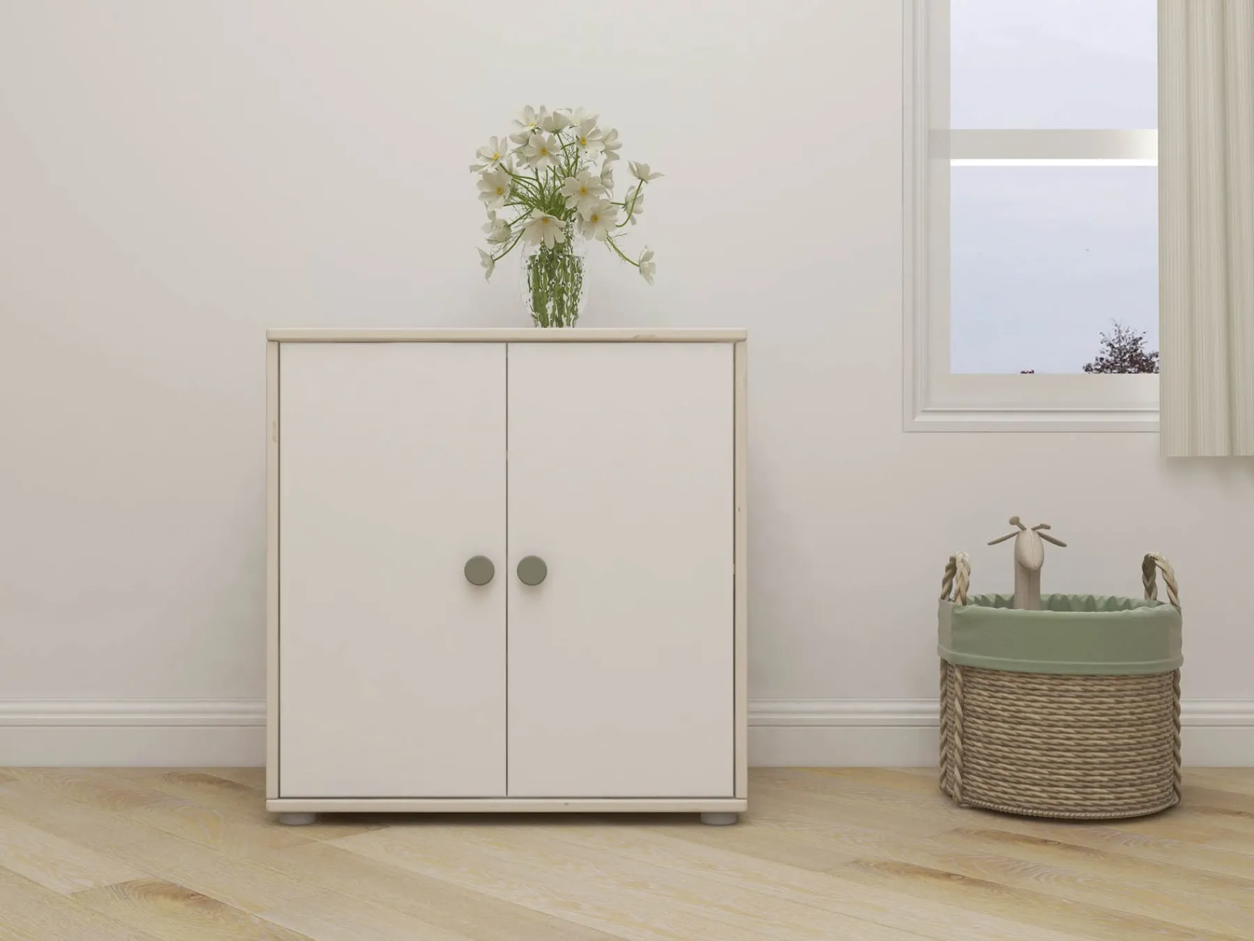 FLEXA Schrank Naturalgreen/whitewashedpine Flash Sale