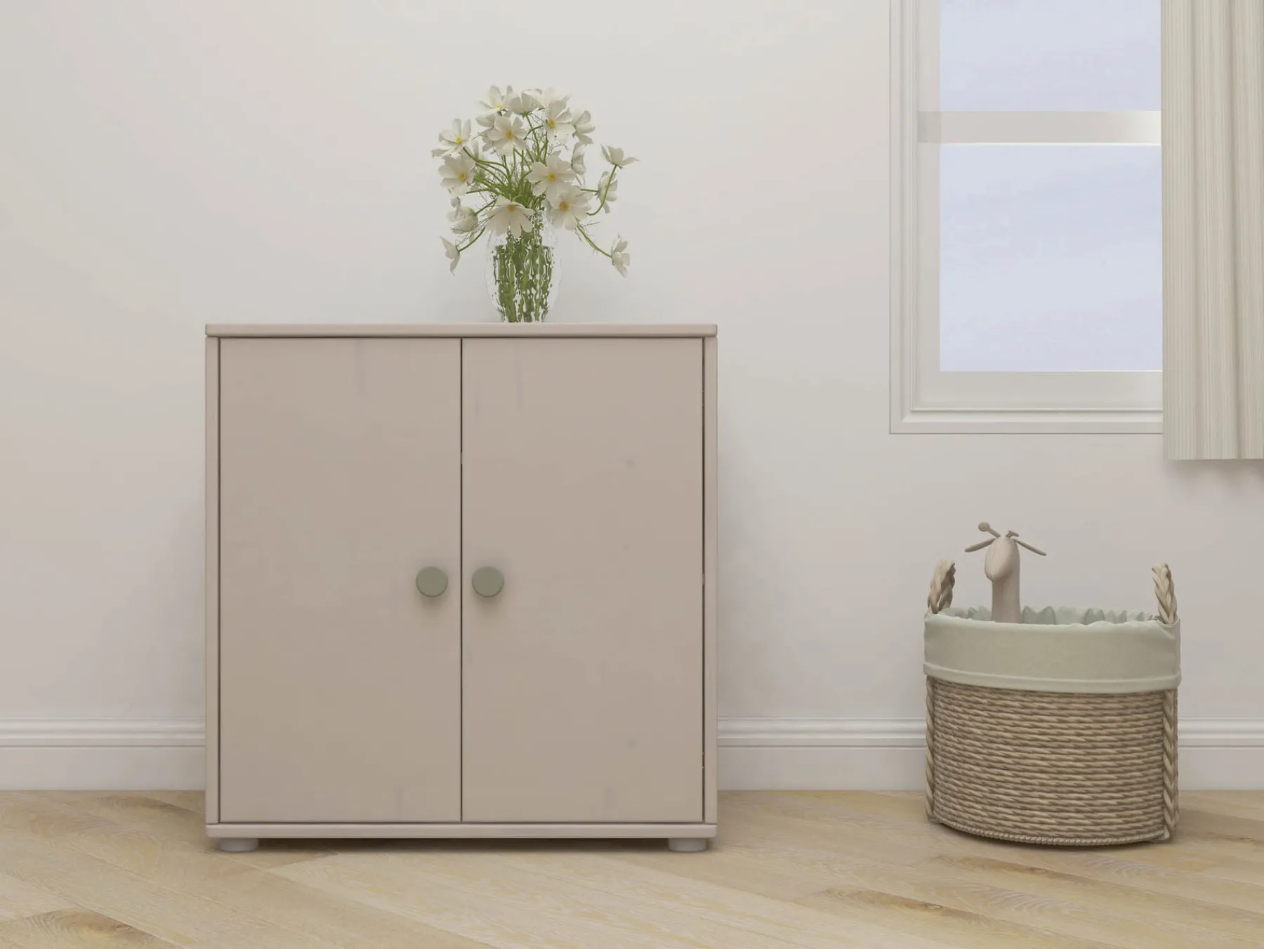 FLEXA Schrank Naturalgreen/greywashedpine Best