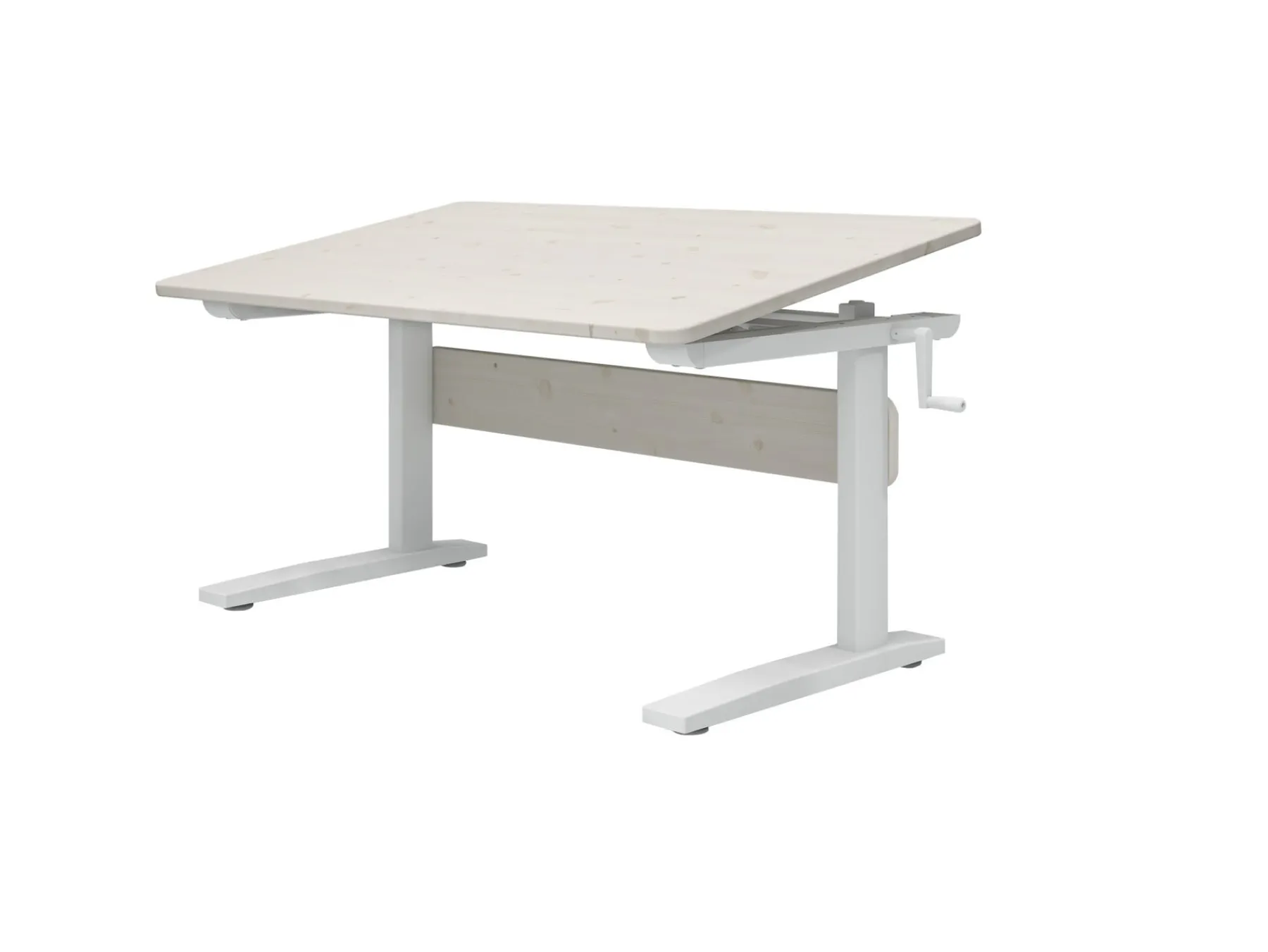 FLEXA Schreibtisch White/whitewashedpine Clearance