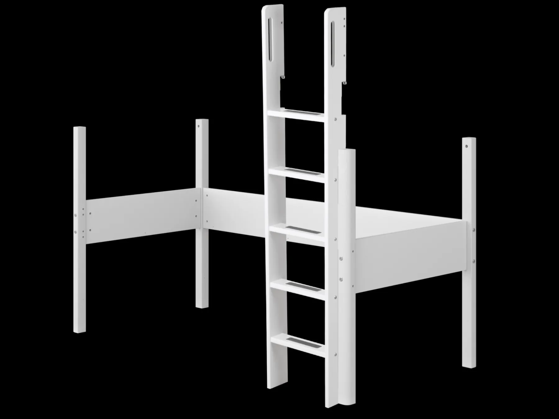 FLEXA - Absturzsicherung, Leiter und Pfosten für Hochbett White Fashion