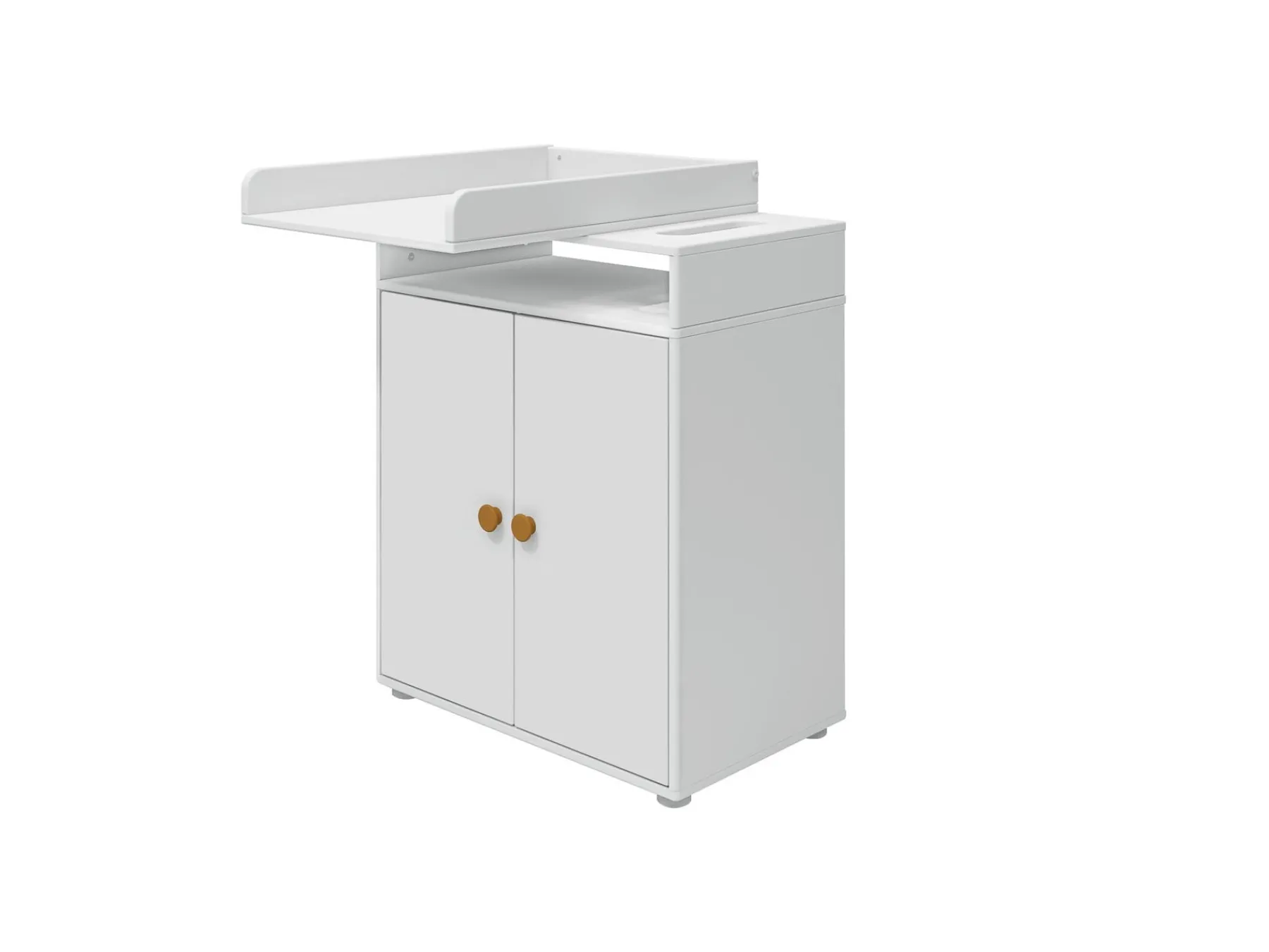 FLEXA Wickeltisch, 2 Türen White/mustard Clearance